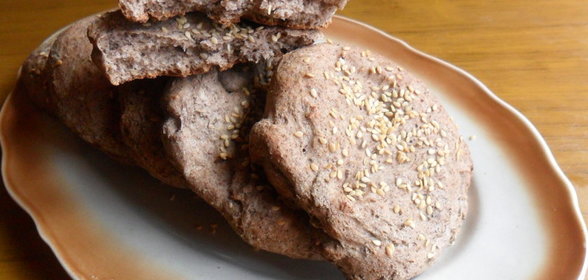 Лепёшки с льняной мукой