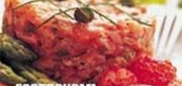 Тартар из лосося со спаржей