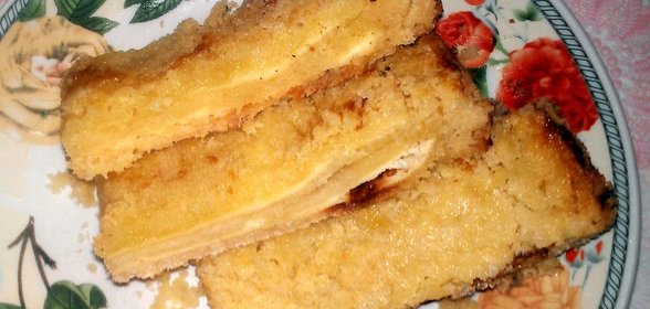 Творожный пирог из насыпного теста