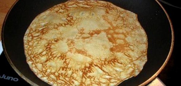 Блинчики с ветчиной и сыром