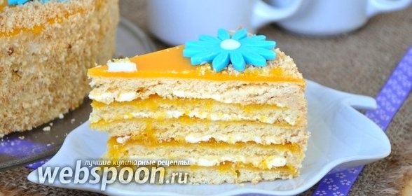 Песочный апельсиновый торт