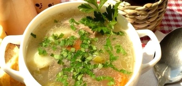 Суп из баранины с перловкой