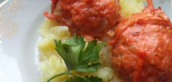 Мясные тефтели с геркулесом