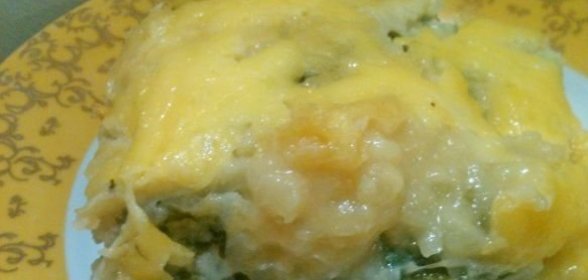 Запеканка картофельная со щавелем