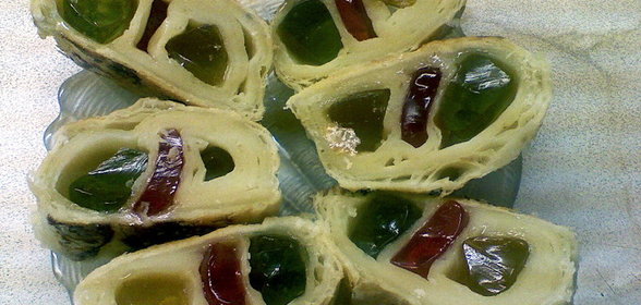 ВИТРАЖ (слоёный рулетик)