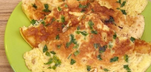 Омлет с сушеными грибами