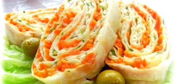 Рулет Мимоза из лаваша