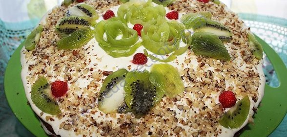 Пирог с киви