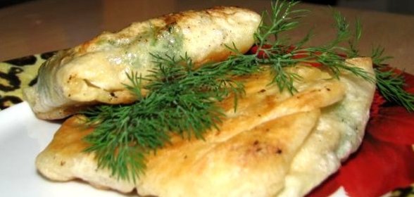 Лаваш с брынзой и помидорами