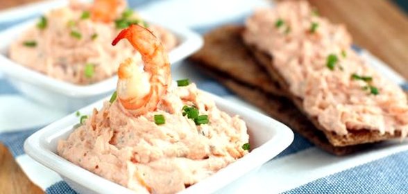 Паштет из семги с креветками