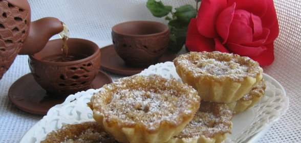 Мини тарты с кедровыми орешками