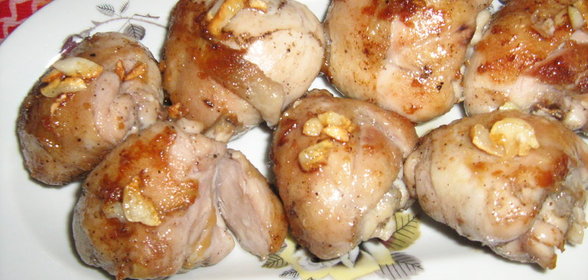 Куриная голень,жареная