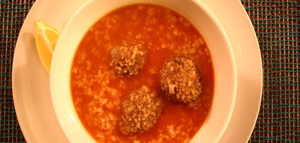 Рисовый суп с фрикадельками