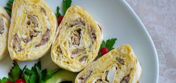 Рулет со шпротами