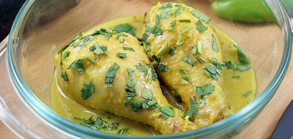 Куриные ножки в соусе карри