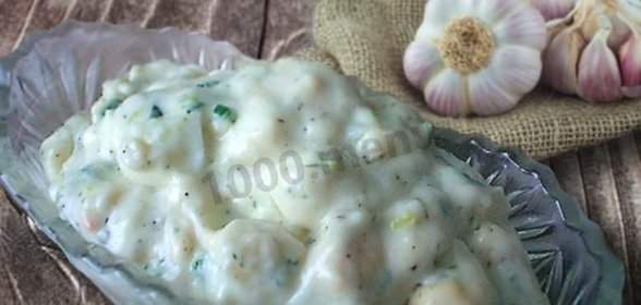 Сливочно чесночный соус