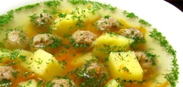 Суп с фрикадельками в мультиварке