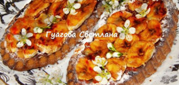 Постная банановая коврижка