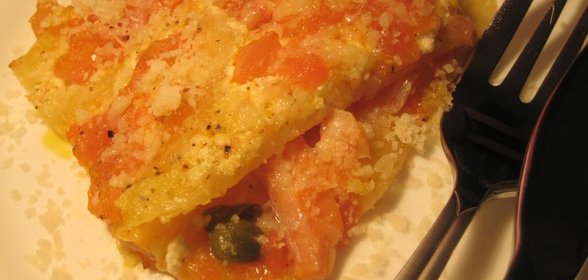 Mini - Lasagne с форелью и домашним сыром