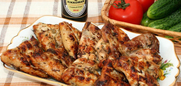 Куриные крылышки гриль