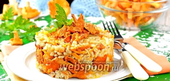 Перловка с лисичками