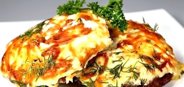 Мясо кусочками в майонезе