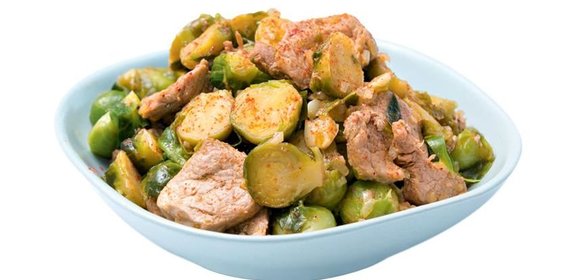 Быстрое жаркое из свинины с капустой