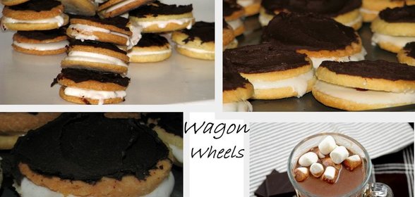 Печенье с суфле в шоколаде (по мотивам знаменитых Wagon Wheels)