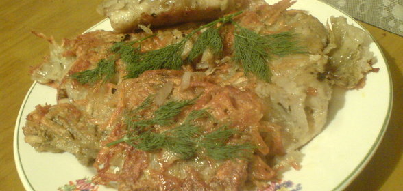 Пангасиус в картофельной панировке