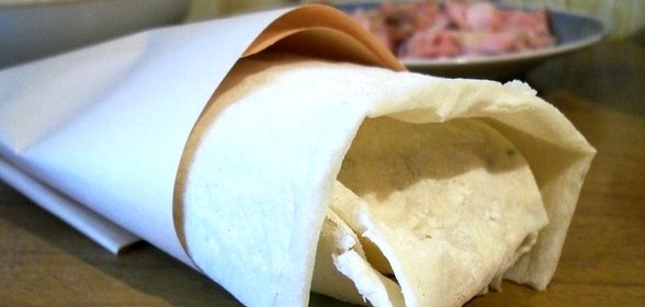 Шаурма с копченой курицей