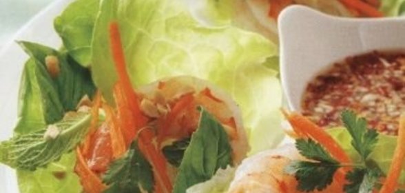 Закуска из креветок с рыбной заправкой