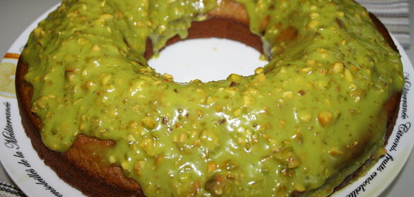 Творожно-фисташковый кекс