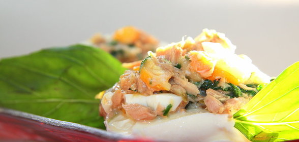 Закуска Моцарелла с тунцом