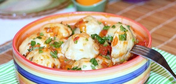 Равиоли с сыром и зеленым луком