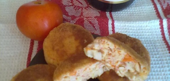 КОТЛЕТЫ с крабовыми палочками за 30 минут...Легкий ужин в пятницу)))
