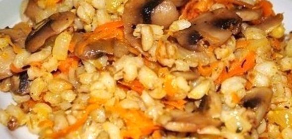Перловая каша с грибами