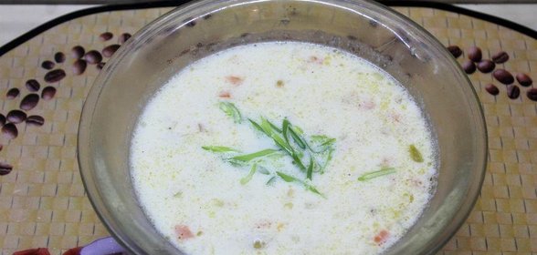 Овощной сырный суп