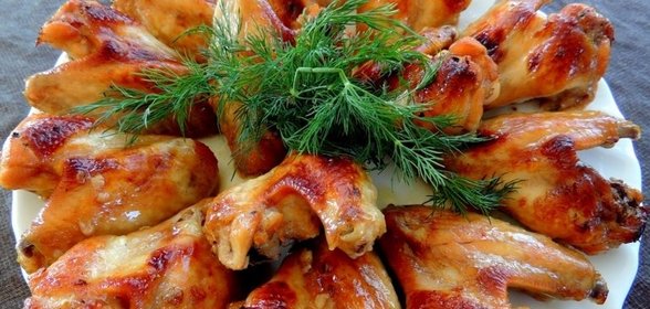 Куриные крылья на мангале
