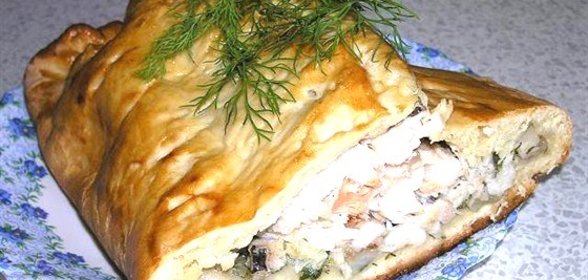 Кулебяка с рыбой