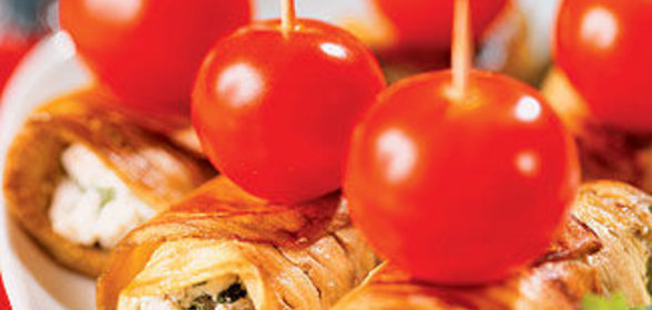 Рулетики из баклажана