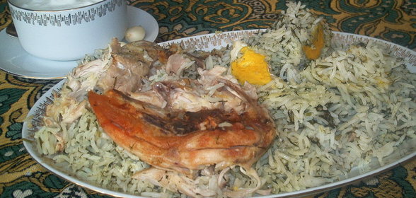 Азербайджанский плов с укропом (Şüyüdlü plov)