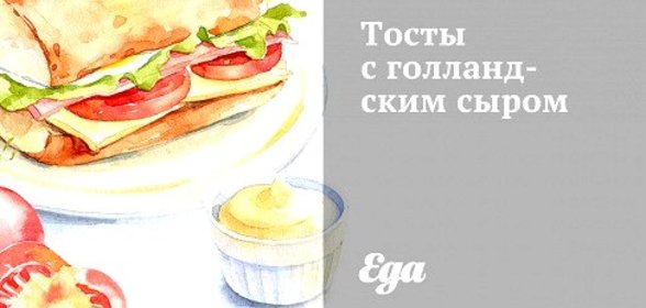 Тосты с голландским сыром