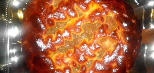 Пирог с яблочным вареньем