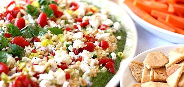 Средиземноморский многослойный соус-дип