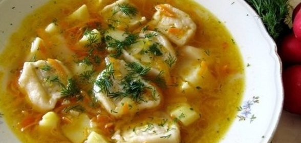 Суп с пельменями в мультиварке