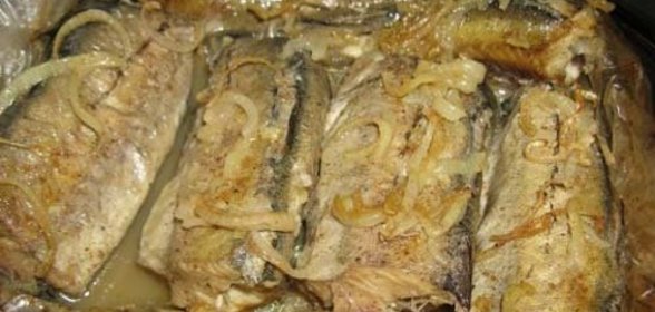 Минтай в маринаде