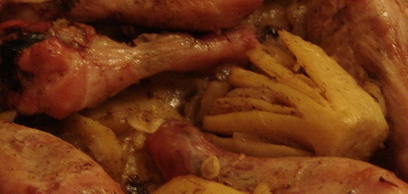 Курочка с картошкой
