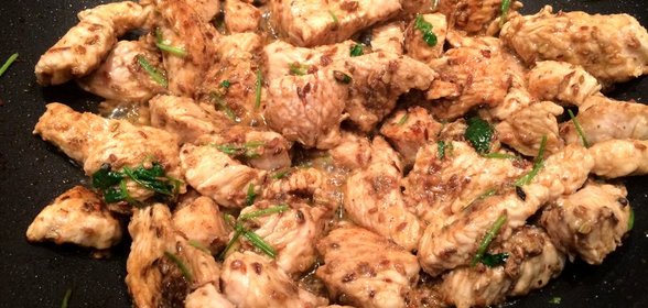 Фахитас с индейкой и гуакамоле