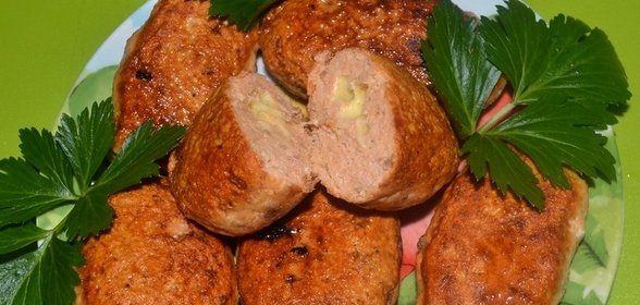 Рыбные котлеты с сыром