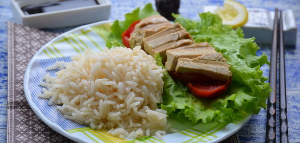 Рис с тофу на гриле